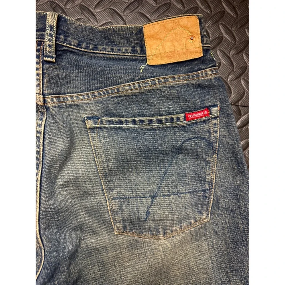 Vintage Guess Jeans USA Mens 32x30 Straight Leg Blue Denim 10074 30 Mexico